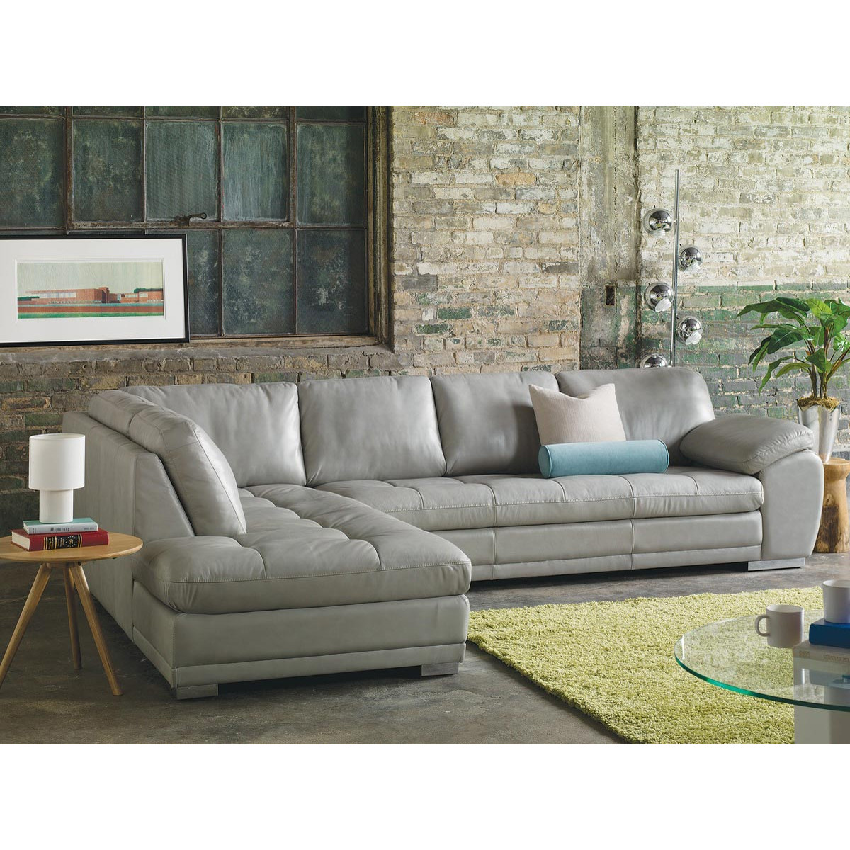 Palliser Miami Sectional From 1 968 00, Leather Sectionals Miami