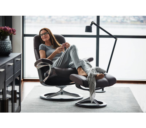 Stressless & Ottoman Consul by Stressless | Recliner Signature Modern Danco from $2,495.00